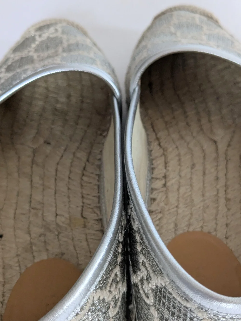 Gucci Gg Signature Heritage Logo Espadrilles Size 39